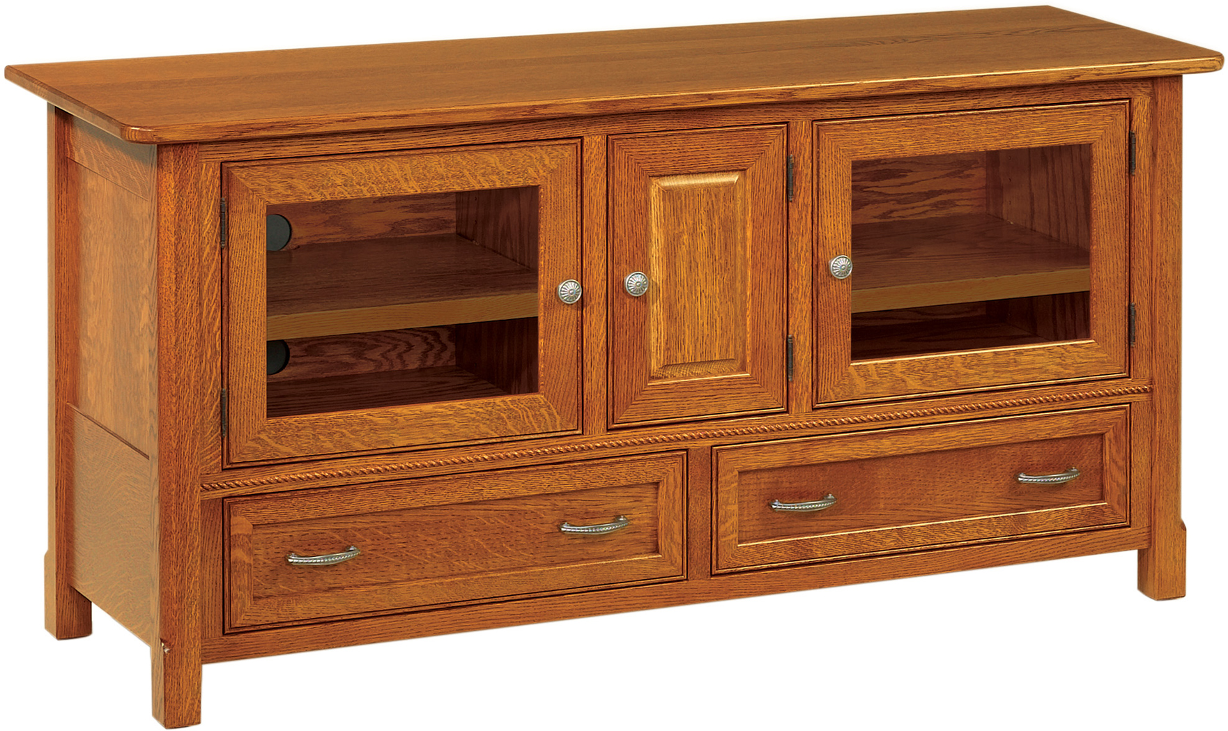 Springhill TV Cabinets Custom Amish Furniture Solid ...