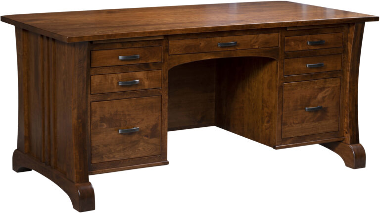 Amish Harmony Desk in Rustic Cherry