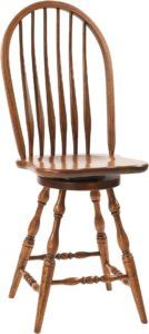 Bent Feather Bow-Back Barstool