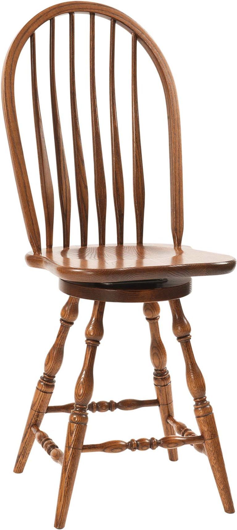 Amish Bent Feather Bow Barstool