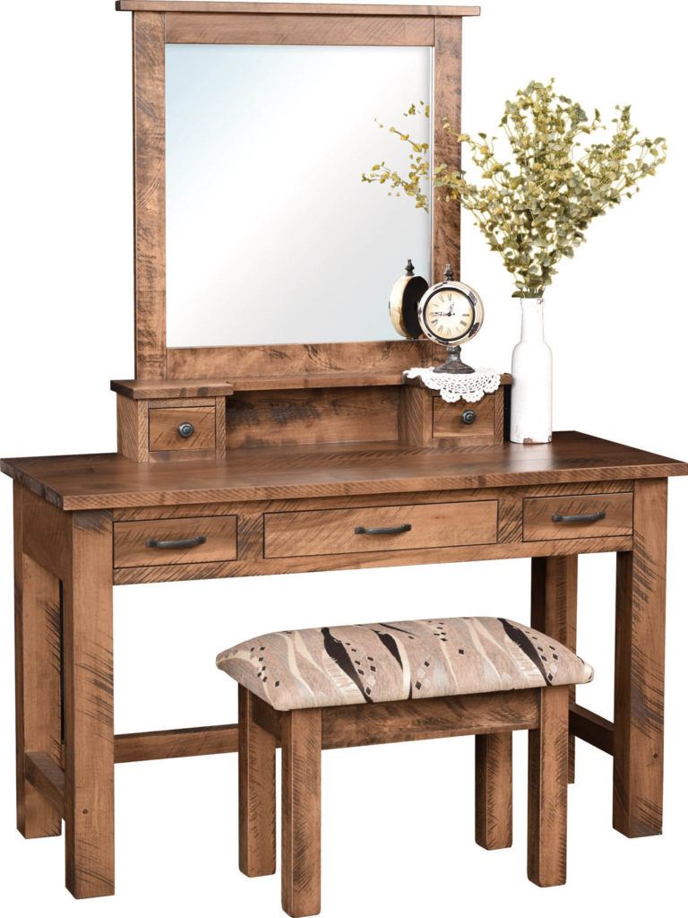 Amish Brentwood Dressing Table Brown Maple