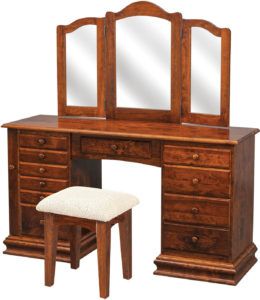 Deluxe Clockbase Jewelry Dressing Table