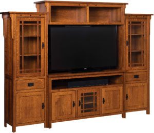 Straight Royal Mission TV Wall Unit