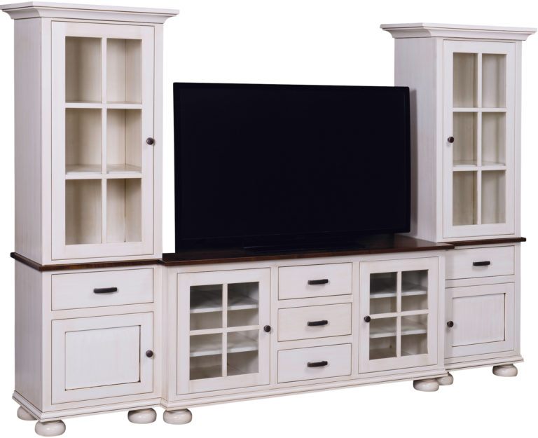 Amish Kaitlyn Entertainment Console Set