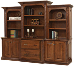 Lexington Deluxe Base with Three-Piece Hutch