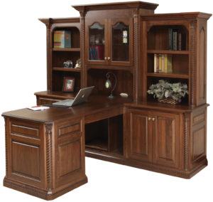 Lexington Partner Desk with Hutch