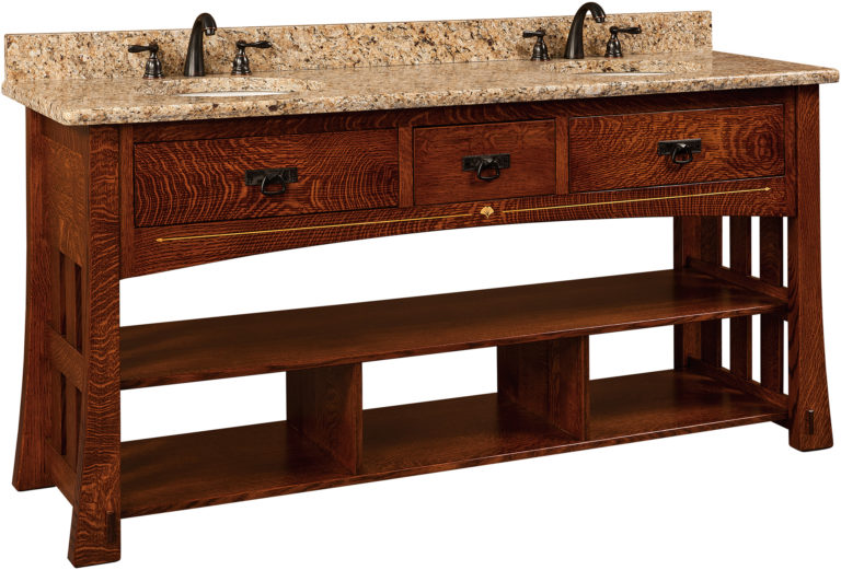 Amish Mesa Double Sink Cabinet