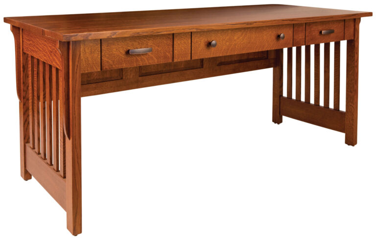 Amish Boston 3 Drawer Open Desk