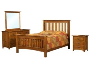 Classic Mission Hardwood Slat Bed