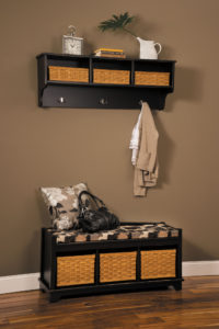 Lattice Weave Cubby Shelf