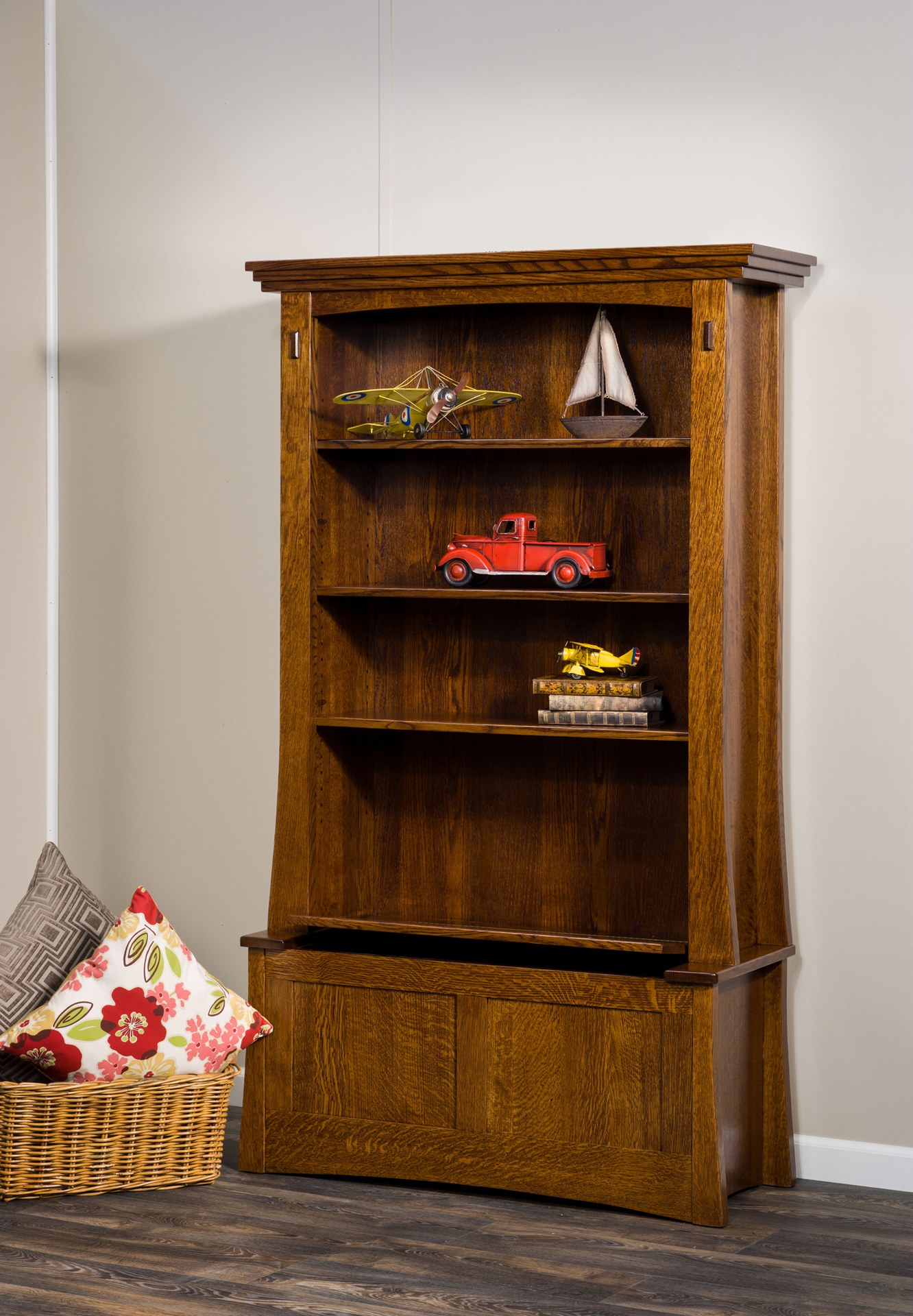 Modesto Wood  Bookcase  Custom Amish Furniture