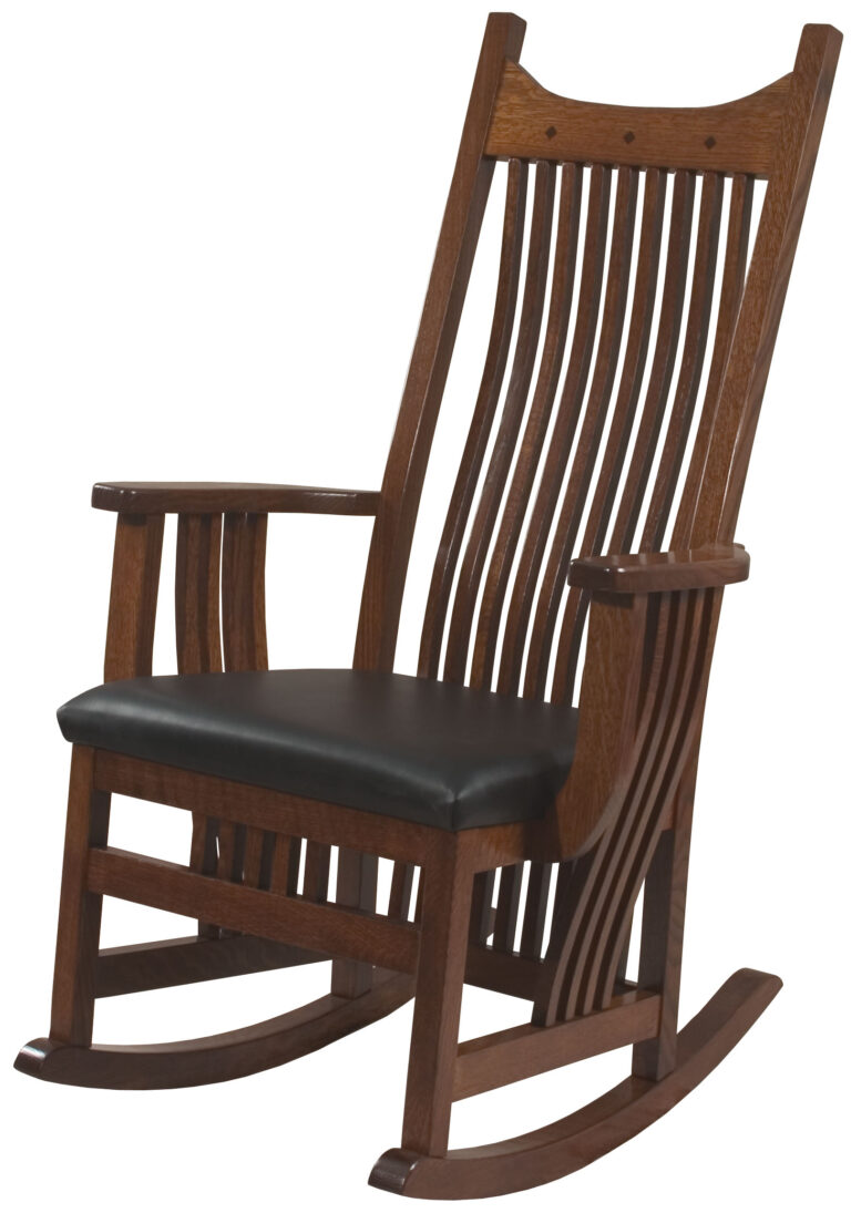 Custom Royal Mission Rocker with Leather Seat