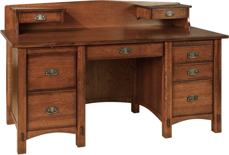 Amish Springhill Pencil Desk with Topper