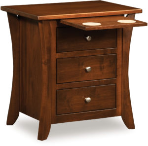 Caledonia Three Drawer Nightstand