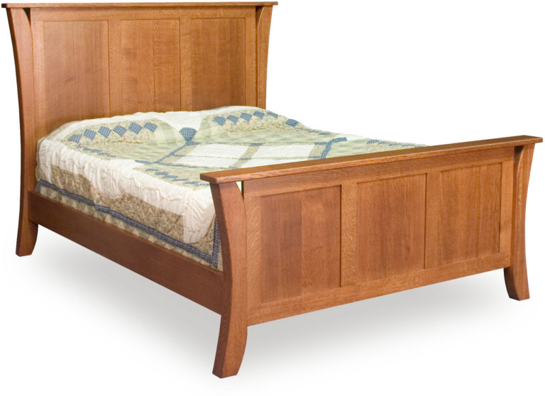 Amish Caledonia Three Panel Bed