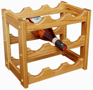 Amish Solid Wood Wine Rack