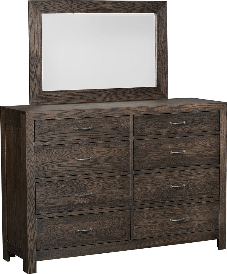 Amish Sonoma Tall Dresser and Mirror