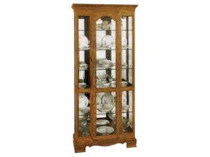 Amish Three Sided Curio Cabinet Curio Cabinets: Displaying Unusual Finds