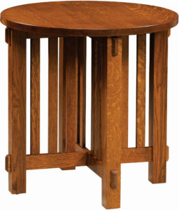 Round Rio Mission End Table