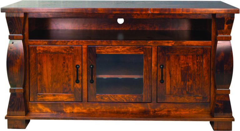 Amish Sierra TV Cabinet with Three Doors