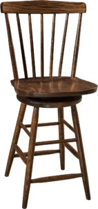 Cantaberry Hardwood Swivel Bar Stool