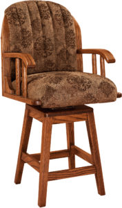 Delray Hardwood Swivel Bar Stool