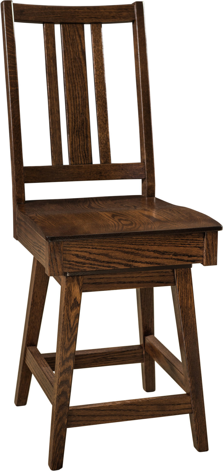 Amish Eco Hardwood Swivel Bar Stool