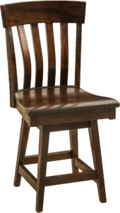 Galena Hardwood Swivel Bar Stool