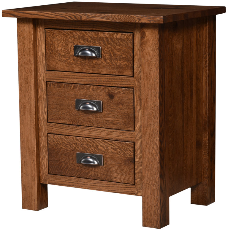 Custom Koehler Creek Three Drawer Nightstand