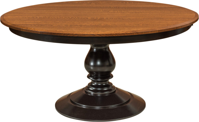 Amish St. Charles Single Pedestal Table