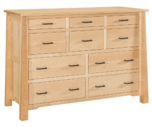 Cambridge Style Ten Drawer Mule Dresser