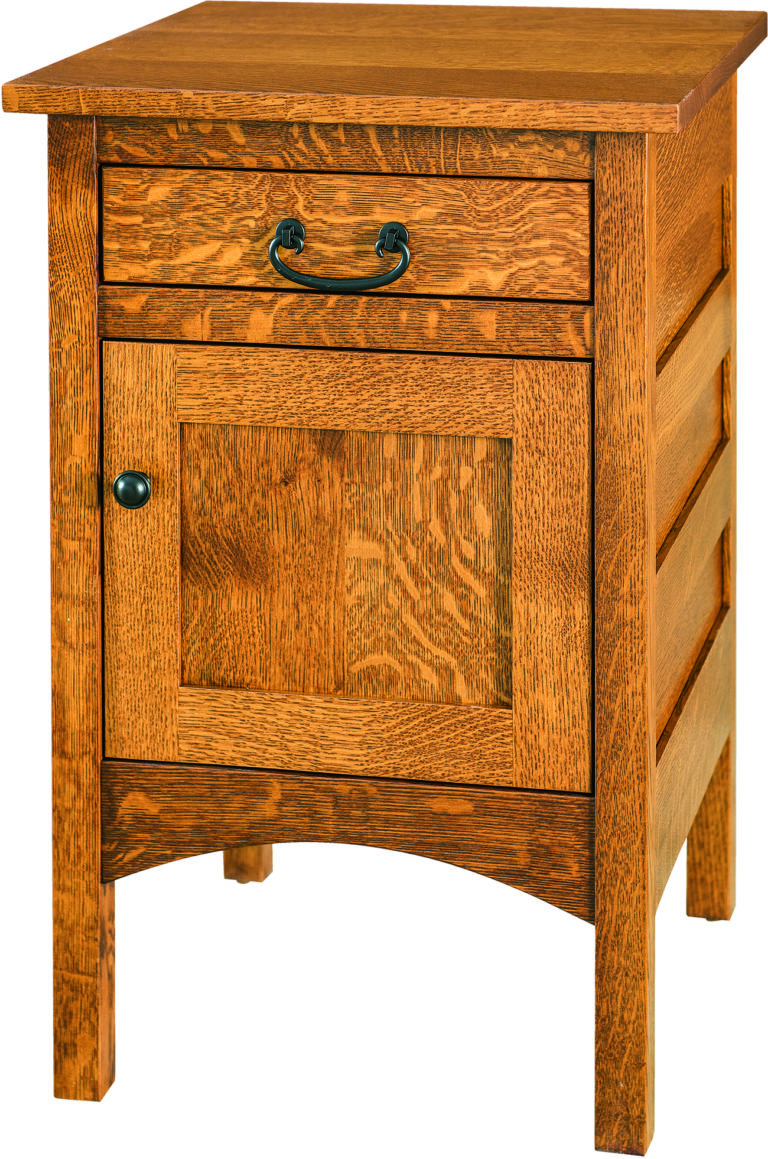 Amish Granny Mission One Door, One Drawer Nightstand