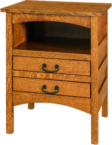 Granny Mission Two Drawer Nightstand