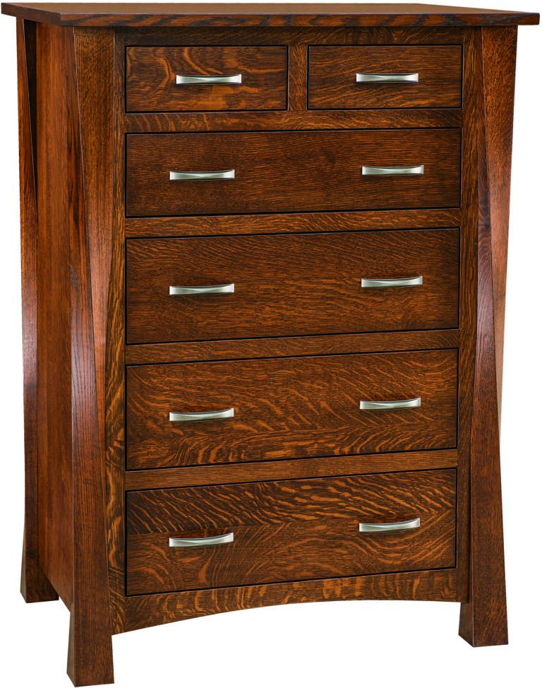 Amish Narrow Lexington Six Drawer Chest