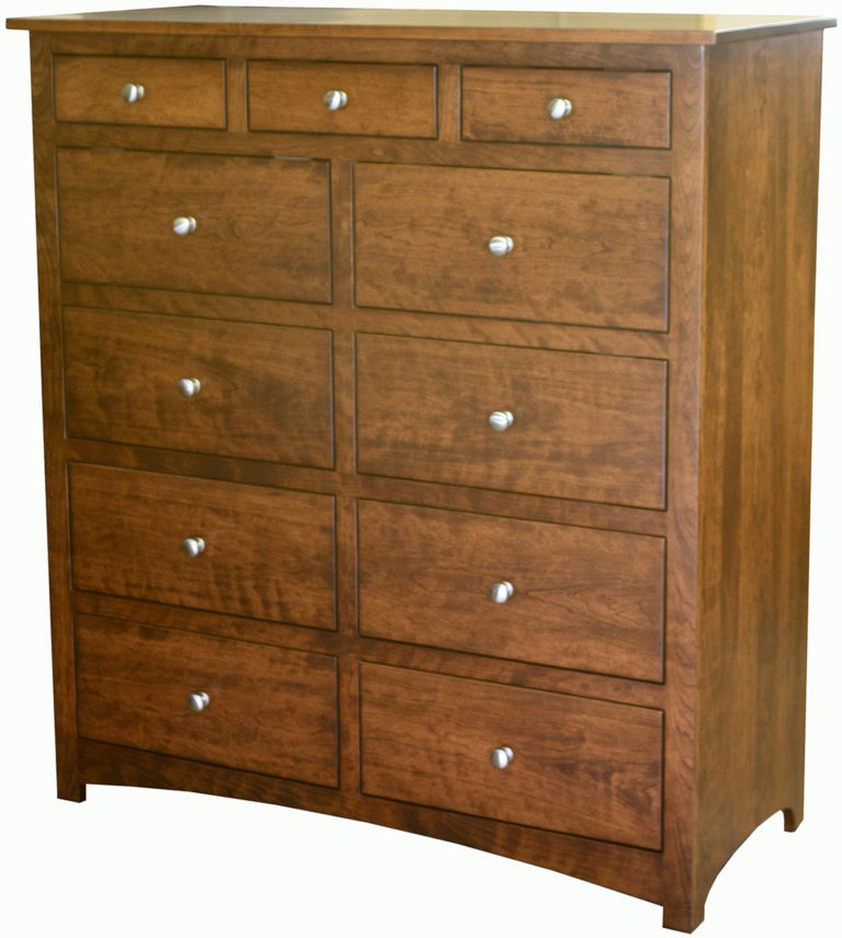 Amish Shaker Eleven Drawer Mule Chest