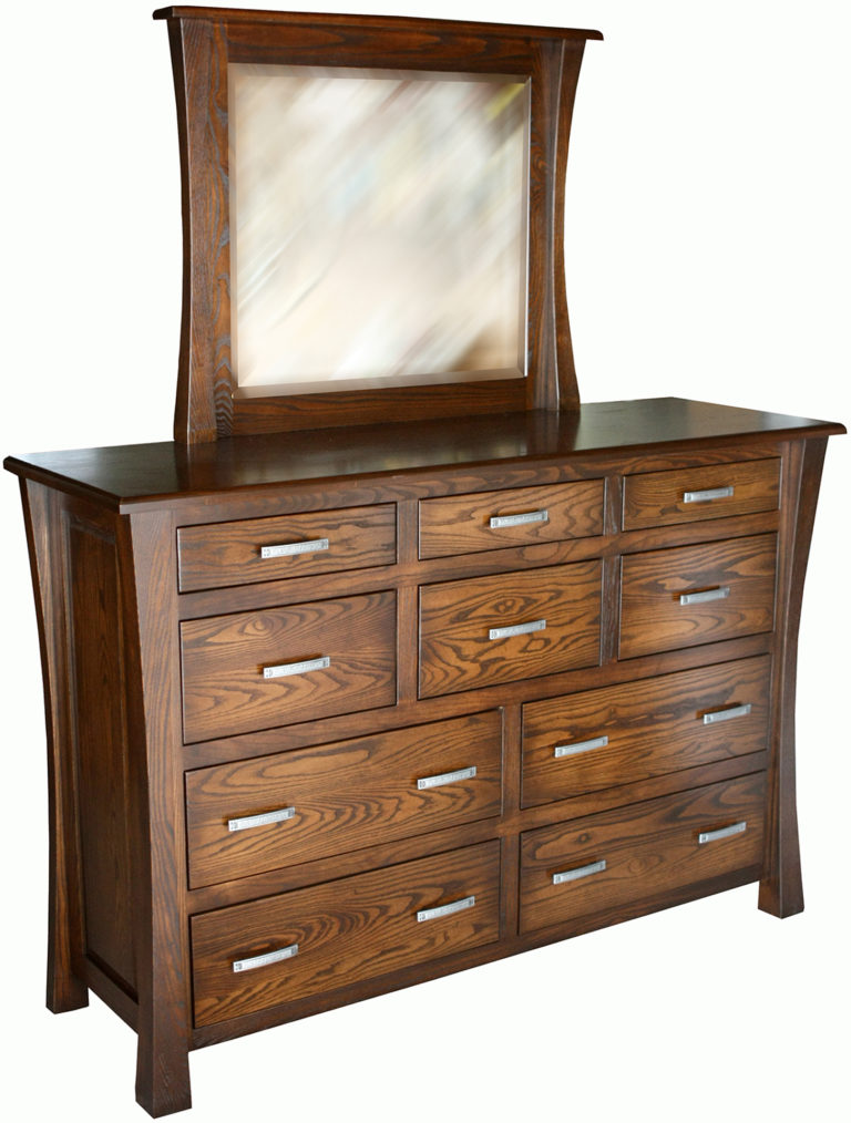 Amish Vandalia Ten Drawer Mule Dresser