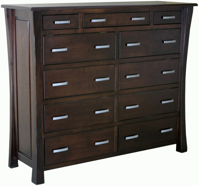 Amish Vandalia Eleven Drawer Mule Chest