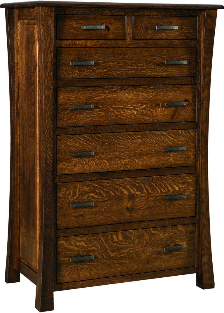 Rustic 1/4 Sawn Vandalia High Chest