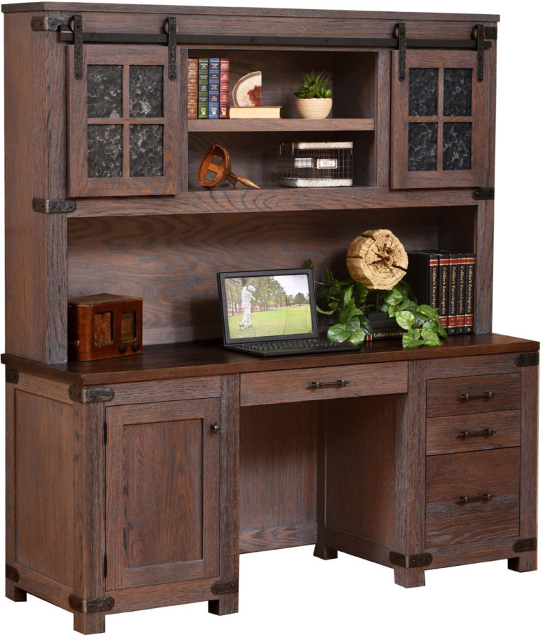 Amish Georgetown Credenza and Hutch
