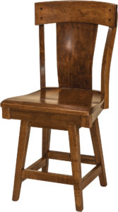 Lacombe Hardwood Swivel Bar Stool