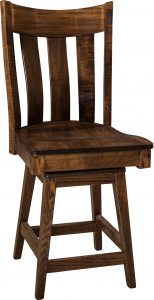 Pierre Hardwood Swivel Bar Stool