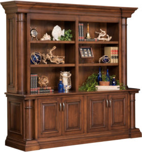 Paris Double Door Base and Bookshelf Hutch