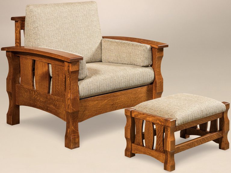 Amish Balboa Chair with Footstool