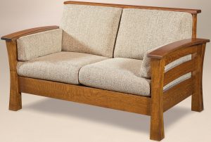 Barrington Solid Back Loveseat