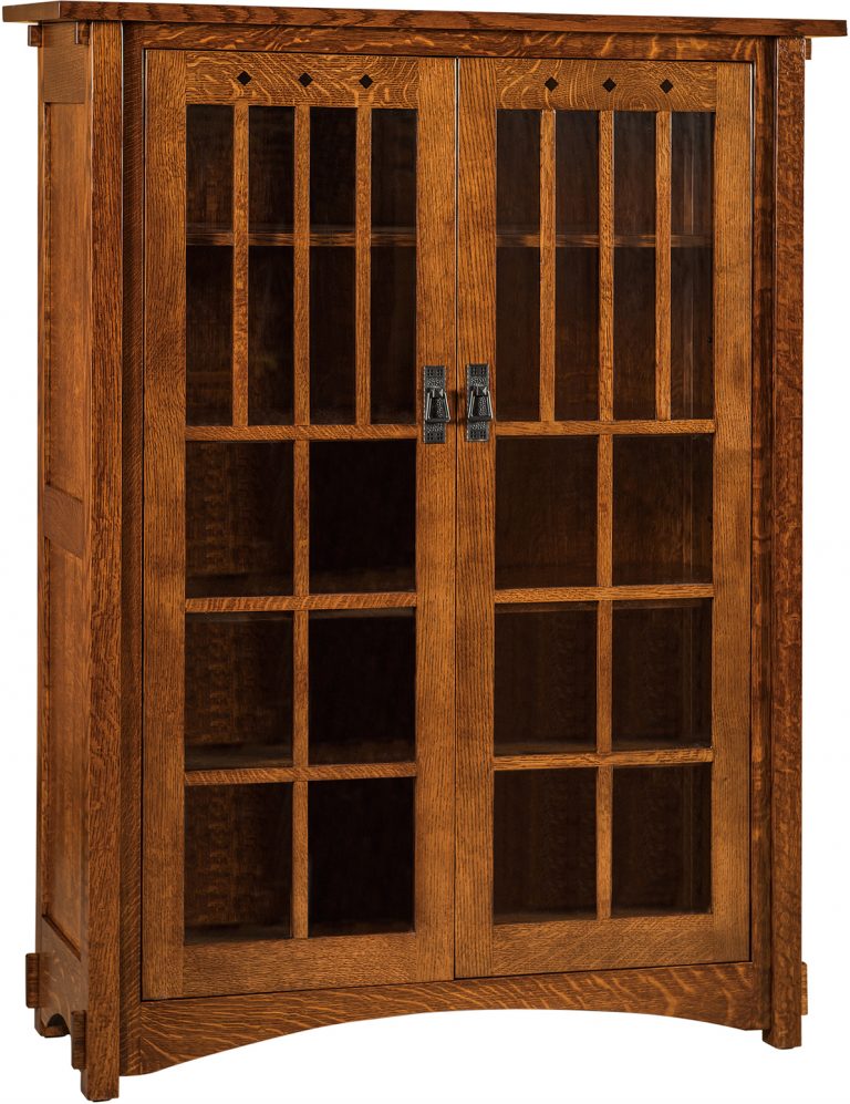 Amish Dynasty Mission Large Two Door Bookcase