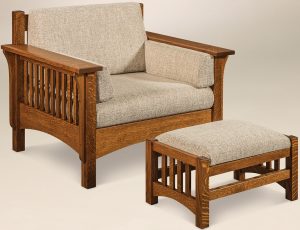 Pioneer Chair and Footstool