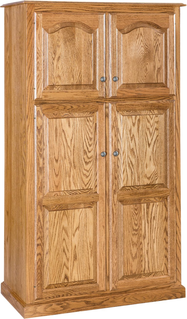 Amish Spicy Lux Traditional Four Door Pantry