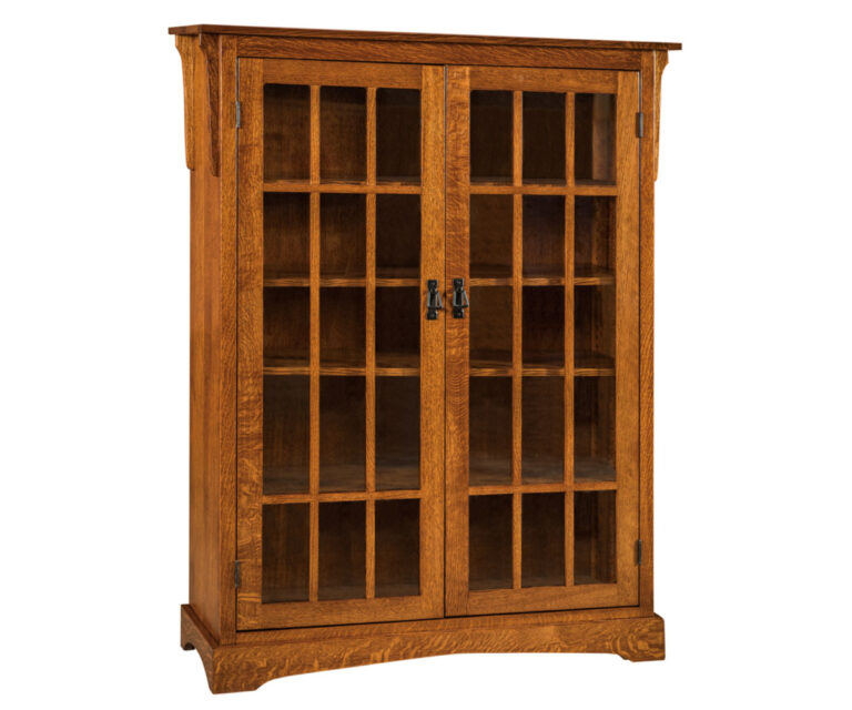 Custom Walker Mission Four Shelf Bookcase