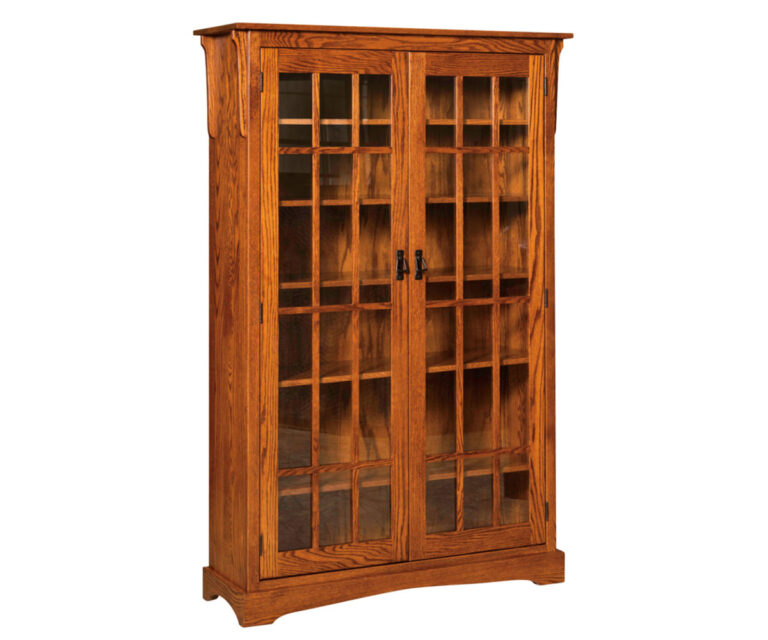 Custom Walker Mission Five Shelf Bookcase
