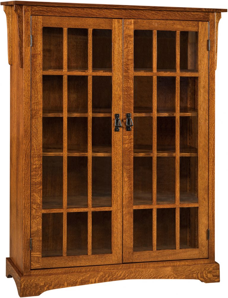Amish Walker Mission Large Two Door Bookcase